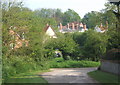 Coddenham village amongst the trees