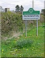 Packington sign and church