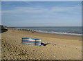 A deserted Jubilee beach at the end of the day