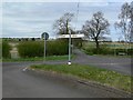 Road junction near Willesley, Leicestershire