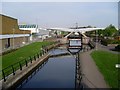 NS4970 : Newly-landscaped stretch of canal in Clydebank by Stephen Sweeney