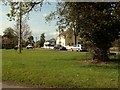 Looking across the small green at Copford Green