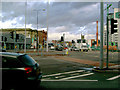 Cheetham Hill Road at its junction with Trinity Way