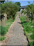 SD8126 : St Mary and All Saints Church, Goodshaw Chapel, Path by Alexander P Kapp
