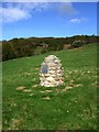 NO3096 : Cairn on site of old burial ground by Stanley Howe