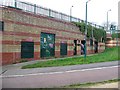 Electricity Substation beneath Green Man Interchange