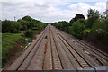 The London-South Wales main railway line near Magor