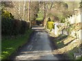 Mill Lane looking down towards Guilsfield Brook