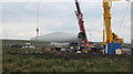 SD8218 : Turbine Tower No 22 construction site by Paul Anderson