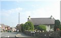 Entrance to the new private housing estate at Pen Derwydd