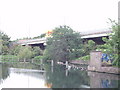 Weir from canal to River Brent, by the M4