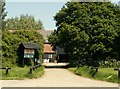 The approach to the visitor centre at Marsh Farm Country Park