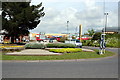 Roundabout at the Entrance to a Trading Estate