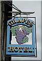 NY4887 : The Grapes Hotel sign by Walter Baxter