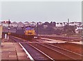 Truro station and Bosvigo houses 1972