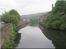 SE0523 : River Calder from Town Hall Street by Betty Longbottom