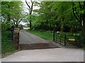 Cattle grid at entrance to Westerton Cothouse