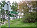 Sign for the Cateran Trail at Enochdhu