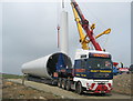 SD8218 : Top section for Turbine No 17 arrives on site. by Paul Anderson