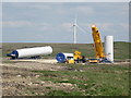 SD8218 : Turbine Tower No 23 construction site by Paul Anderson