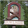 Fowlmere Village Sign - detail