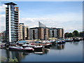 View of Blackwall Basin Barges and Flats