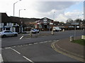 Junction of Derehams Lane with the A40