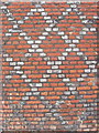 TQ2476 : Diaper pattern tudor brickwork at Fulham Palace by David Hawgood