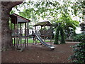 Playground equipment in Paulton Square garden