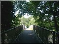 The footbridge over the A2 at Boughton-under-Blean