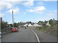 An estate of bungalows in the centre of Llanddaniel-Fab