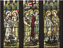 TG1222 : The church of St Michael & All Angels - stained glass by Evelyn Simak