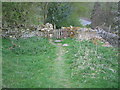 The penultimate stile into Lothersdale on the Pennine Way