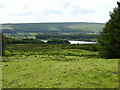 Delph Reservoir from the lower slopes of Turton Heights