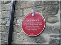 Heritage Plaque on the old shops