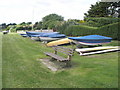 Boats on the Greensward at Middleton-on-Sea