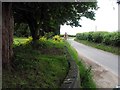 Road past All Saints, Tibenham, Norfolk