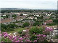 Uphill: downhill view over village