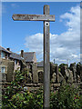 Bridleway signpost, Wood Bank