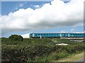 Leaving the Malltraeth viaduct