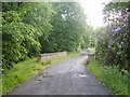 Bridge over burn on road to Edinbarnet