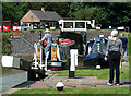 SP5968 : Entering Watford Top Lock, Northamptonshire by Roger  D Kidd