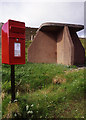 Bus shelter and post box. Carloway.