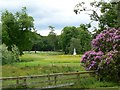 Golf course in a garden