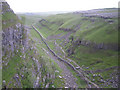 SD8964 : Footpath through Dry Valley above Malham Cove by Row17