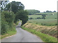 Lane from Letheringham towards the B1078