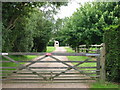 Gated driveway to house on Ridge Row