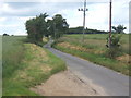 Lane towards Letheringham from the B1078