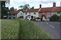 TM2984 : Row of cottages, St Cross South Elmham by Andrew Hill