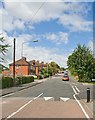 Looking up Stanmore Lane, Winchester